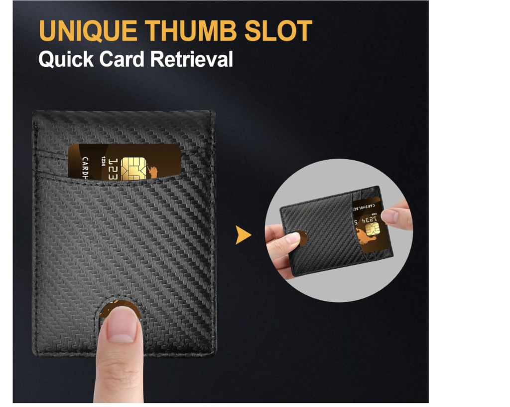 50% off Fathers Day Wallet Gifts for Dad Men – Birthday Day Gift for Him Husband Boyfriend from Son Daughter Kids, Stocking Stuffer RFID Blocking Thin Slim Minimalist Leather Bifold Credit Card Holder